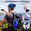 image:imageSukeen 3 Pack Sports Sun Visor Men Women Lightweight Packable Cooling Stretchy Visor Hat for Running Tennis GolfWhiteBlueRose Red