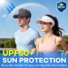 image:imageSukeen Sports Sun Visor Men Women Lightweight QuickDry Visor Hat with Sunglasses Slots Athletic Visor for Golf TennisBlack