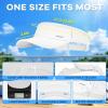 image:imageSukeen Sports Sun Visor Men Women Lightweight QuickDry Visor Hat with Sunglasses Slots Athletic Visor for Golf TennisWhite