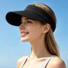 image:imageSukeen Sun Visor Hat for Men Women Wide Brim UPF 50 Adjustable Cooling Visor Lightweight Sweat Wicking Quick DryBlack