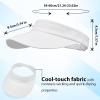 image:imageSukeen Sun Visor Hat for Men Women Wide Brim UPF 50 Adjustable Cooling Visor Lightweight Sweat Wicking Quick DryWhite