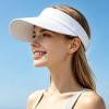 image:imageSukeen Sun Visor Hat for Men Women Wide Brim UPF 50 Adjustable Cooling Visor Lightweight Sweat Wicking Quick DryWhite