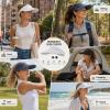image:imageSukeen Women Sun Visor Hat Wide Brim UPF 50 Adjustable Headband Lightweight Cooling Moisture Wicking Quick DryBlack