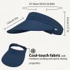 image:imageSukeen Women Sun Visor Hat Wide Brim UPF 50 Adjustable Headband Lightweight Cooling Moisture Wicking Quick DryBlue