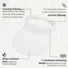 image:imageSukeen Women Sun Visor Hat Wide Brim UPF 50 Adjustable Headband Lightweight Cooling Moisture Wicking Quick DryWhite