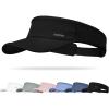image:imageSukeen Sports Sun Visor Men Women Lightweight QuickDry Visor Hat with Sunglasses Slots Athletic Visor for Golf TennisBlack