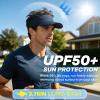 image:imageSukeen Sports Sun Visor Women Men Lightweight UPF50 Water Resistant Stretchy Athletic Visor Hat for Running Tennis GolfNavy Blue