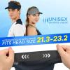 image:imageSukeen Sports Sun Visor Women Men Lightweight UPF50 Water Resistant Stretchy Athletic Visor Hat for Running Tennis GolfNavy Blue