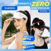 image:imageSukeen Sports Sun Visor Women Men Lightweight UPF50 Water Resistant Stretchy Athletic Visor Hat for Running Tennis GolfWhite