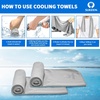 image:imageSukeen Cooling Towel for Neck and Face 40x12Microfiber Bulk Cooling Towels for Athletes Cooling Neck Wraps Instant Cooling Towels for YogaGymGolfRunningFitness and Workout 50pack